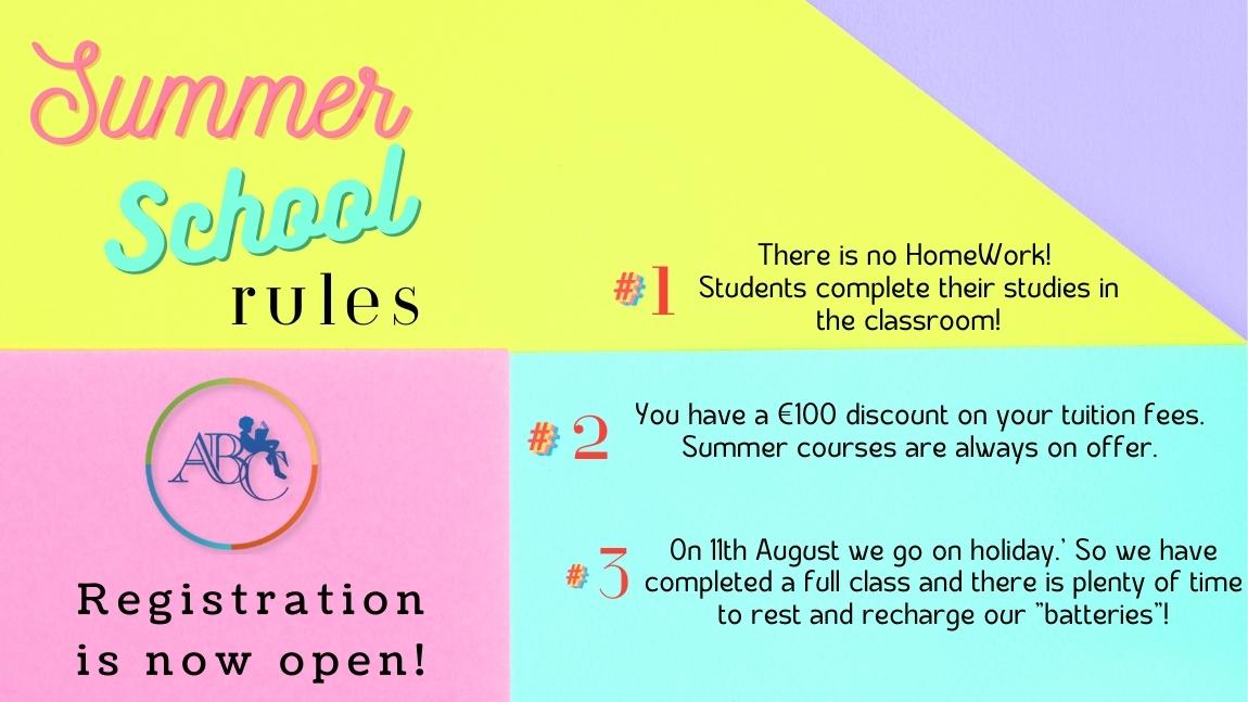 English Summer School – Registration is Open!